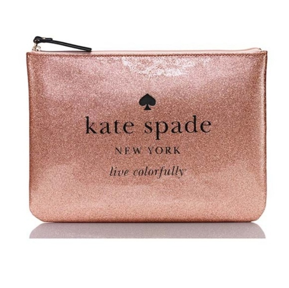 kate spade Handbags - Glitter bag rose color